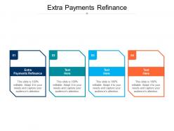 Extra payments refinance ppt powerpoint presentation professional layout cpb