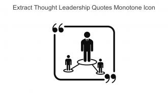 Extract Thought Leadership Quotes Monotone Icon In Powerpoint Pptx Png And Editable Eps Format