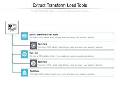 Extract transform load tools ppt powerpoint presentation show examples cpb