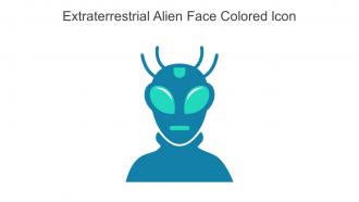 Extraterrestrial Alien Face Colored Icon In Powerpoint Pptx Png And Editable Eps Format