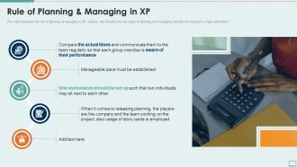 Extreme programming it planning and managing in xp