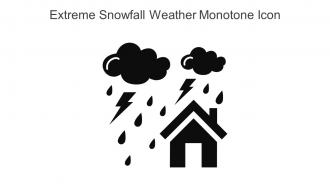 Extreme Snowfall Weather Monotone Icon In Powerpoint Pptx Png And Editable Eps Format