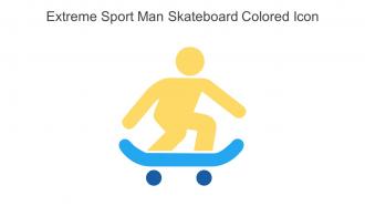 Extreme Sport Man Skateboard Colored Icon In Powerpoint Pptx Png And Editable Eps Format