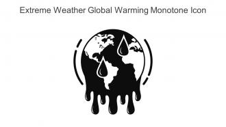 Extreme Weather Global Warming Monotone Icon In Powerpoint Pptx Png And Editable Eps Format