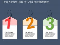 Ey three numeric tags for data representation flat powerpoint design