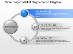 Ey three staged market segmentation diagram powerpoint template