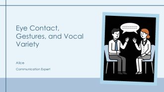 Eye Contact Gestures And Vocal Variety PPT Example AT