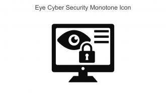Eye Cyber Security Monotone Icon In Powerpoint Pptx Png And Editable Eps Format