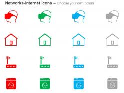 Eye glasses for safety home network wifi ppt icons graphics