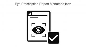 Eye Prescription Report Monotone Icon In Powerpoint Pptx Png And Editable Eps Format