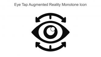 Eye Tap Augmented Reality Monotone Icon In Powerpoint Pptx Png And Editable Eps Format