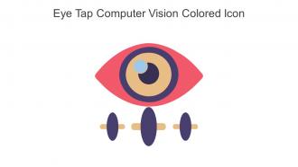 Eye Tap Computer Vision Colored Icon In Powerpoint Pptx Png And Editable Eps Format
