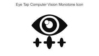 Eye Tap Computer Vision Monotone Icon In Powerpoint Pptx Png And Editable Eps Format
