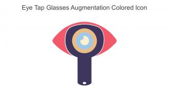 Eye Tap Glasses Augmentation Colored Icon In Powerpoint Pptx Png And Editable Eps Format