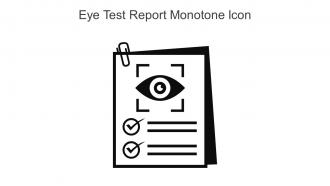 Eye Test Report Monotone Icon In Powerpoint Pptx Png And Editable Eps Format