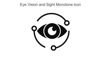 Eye Vision And Sight Monotone Icon In Powerpoint Pptx Png And Editable Eps Format