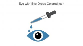 Eye With Eye Drops Colored Icon In Powerpoint Pptx Png And Editable Eps Format