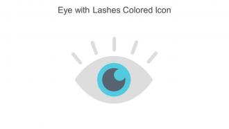 Eye With Lashes Colored Icon In Powerpoint Pptx Png And Editable Eps Format