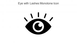Eye With Lashes Monotone Icon In Powerpoint Pptx Png And Editable Eps Format