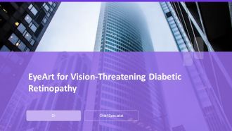 Eyeart For Vision Threatening Diabetic Retinopathy PPT Slides AT