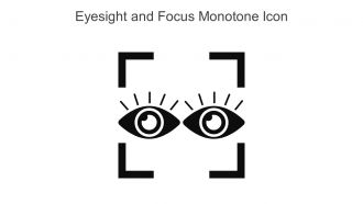 Eyesight And Focus Monotone Icon In Powerpoint Pptx Png And Editable Eps Format