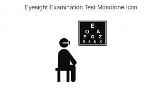 Eyesight Examination Test Monotone Icon In Powerpoint Pptx Png And Editable Eps Format