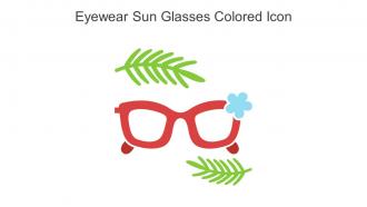Eyewear Sun Glasses Colored Icon In Powerpoint Pptx Png And Editable Eps Format