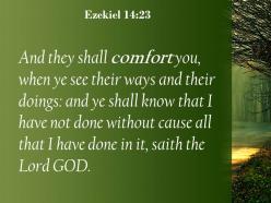Ezekiel 14 23 i have done nothing in it powerpoint church sermon