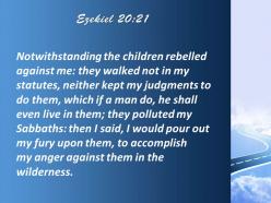 Ezekiel 20 21 my decrees they were not careful powerpoint church sermon