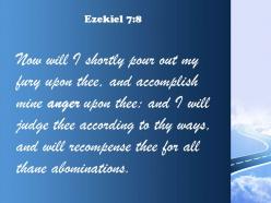 Ezekiel 7 8 you for all your detestable powerpoint church sermon