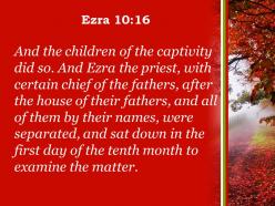 Ezra 10 16 they sat down to investigate powerpoint church sermon