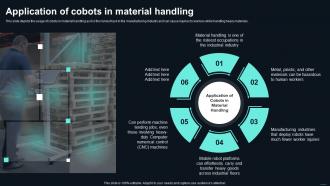 F1112 Collaborative Robots Application Of Cobots In Material Handling Ppt Portfolio Information