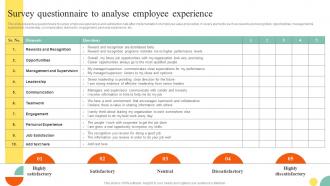 F1213 Survey Questionnaire To Analyse Employee Action Steps To Develop Employee Value Proposition