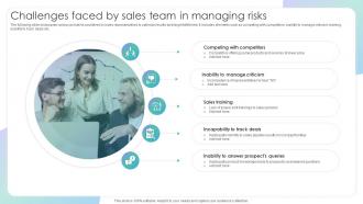 F1217 Challenges Faced By Sales Team In Managing Evaluating Sales Risks To Improve Team Performance