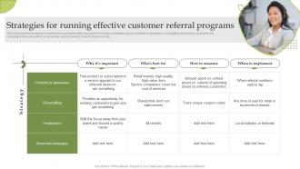 F1235 Strategies For Running Effective Customer Referral Programs Delivering Excellent Customer Services