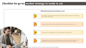 F1412 Checklist For Go To Market Strategy In Ready To Eat Rte Food Industry Report Part 1