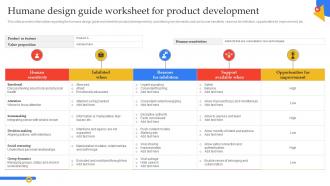 F1422 Humane Design Guide Worksheet For Product Guide To Manage Responsible Technology Playbook
