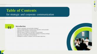 F1505 Strategic And Corporate Communication For Table Of Contents Strategy SS V