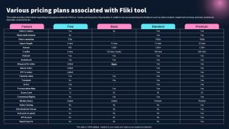 F1518 Various Pricing Plans Associated With Fliki Tool Best 10 Generative Ai Tools For Everything AI SS