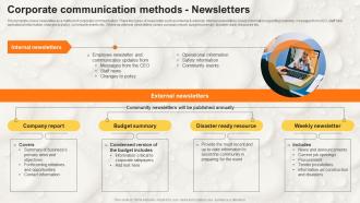 F1528 Corporate Communication Methods Newsletters Stakeholder Communication Strategy SS V