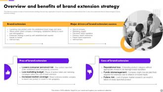F1561 Overview And Benefits Of Extension Brand Extension Strategy To Diversify Business Revenue MKT SS V