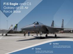 F15 eagle and c5 galaxy at us air force base