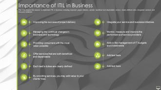 F15 Information Technology Infrastructure Library Itil It Importance Of Itil In Business