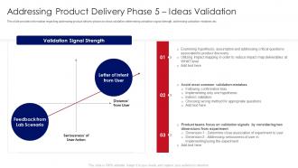 F19 Developing Product With Agile Teams Addressing Product Delivery Phase 5 Ideas Validation
