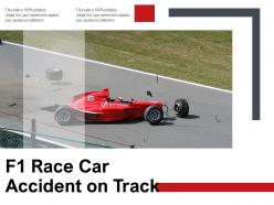 F1 Race Car Accident On Track