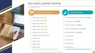 F201 Logistic Company Profile Our Main Partner Brands