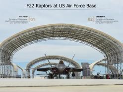 F22 raptors at us air force base