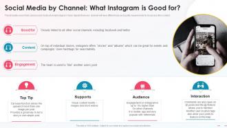 F238 Social Media By Channel What Instagram Is Good For Media Platform Playbook