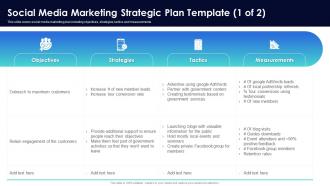 F332 Social Media Marketing Strategic Plan Template Social Media Marketing Pitch