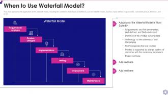 F35 Software Development Life Cycle It When To Use Waterfall Model